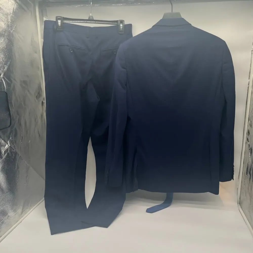 Suit 2 Piece Jacket and Pants, Navy, Slim Fit